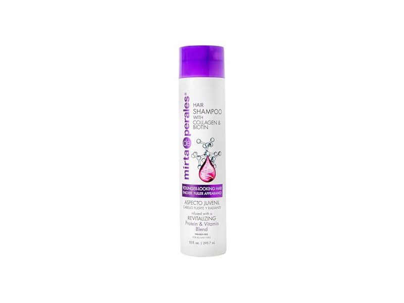 Mirta De Perales Revitalizing Protein & Vitamin Blend Hair Shampoo, Collagen & Biotin, 10 fl oz/295.7 mL