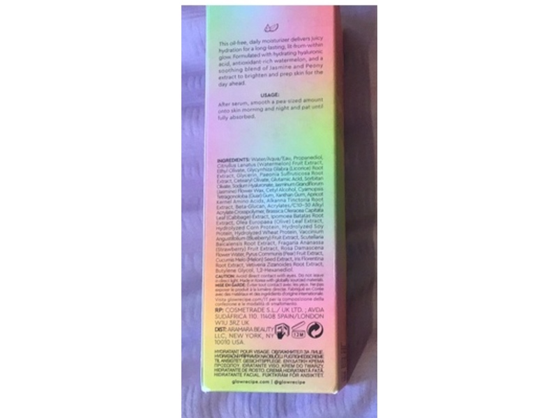 Glow Recipe Watermelon Glow Pink Juice Moisturizer, 1.69 fl oz./50 mL