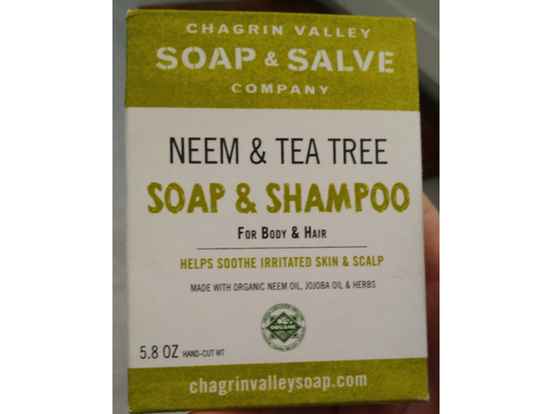 Chagrin valley Soap & Salve Co Soap & Shampoo, Neem & Tea Tree, 5.8 oz