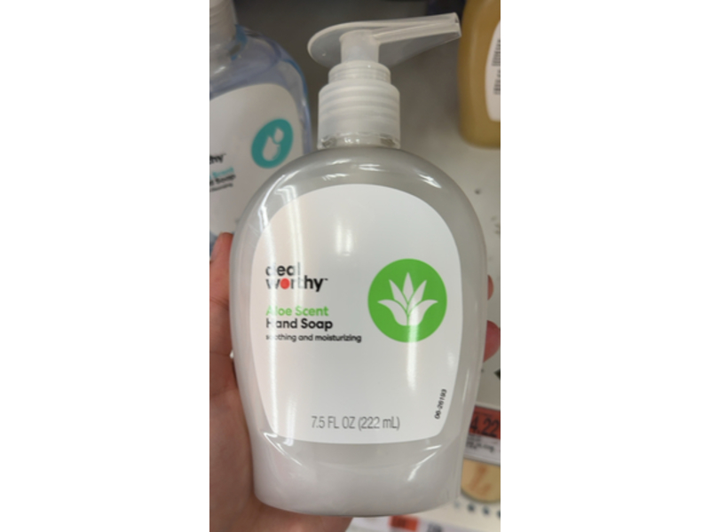 Deal Worthy Hand Soap, Aloe Scent, 7.5 fl oz/222 mL
