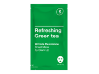 Glam Up Refreshing Sheet Mask, Green Tea, 0.74 oz/21 g - thumbnail 1