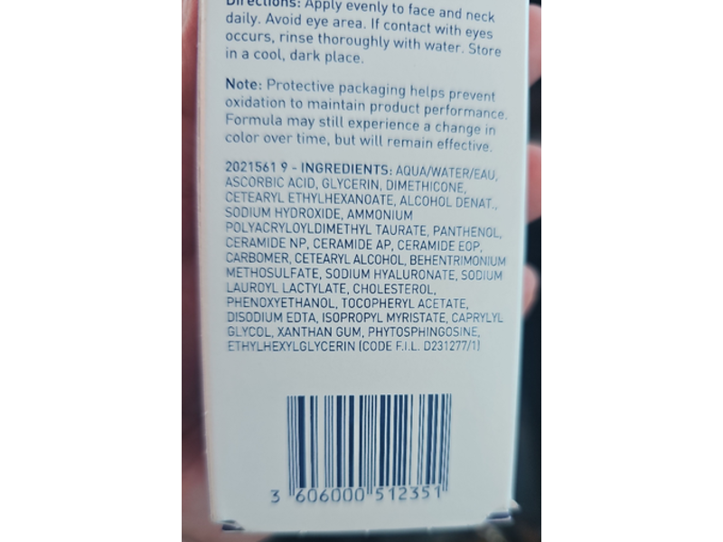 CeraVe Skin Renewing Serum, Pure Vitamin C, 1 fl oz/30 mL