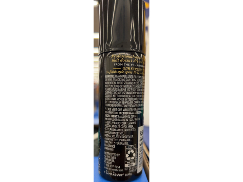 Tresemme Extra Hold Hairspray, Hold 4, 1.5 oz/42.5 g