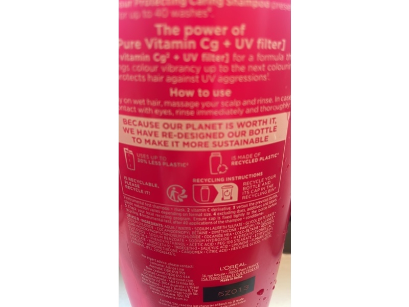 L'Oreal Paris Elvive Colour Protect Shampoo, 340 mL