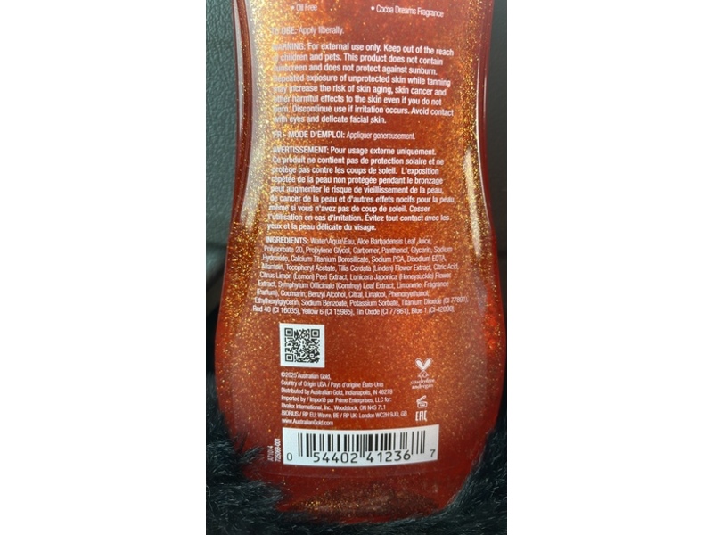 Australian Gold Solar Dust Power Gel Tanning Gel, Dark Tanning, 8 fl oz/237 mL