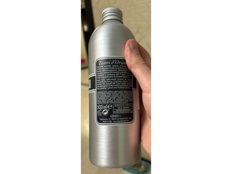 Tesori D’Oriente Aromatic Bath Cream, Muschio Bianco White Musk, 500 mL