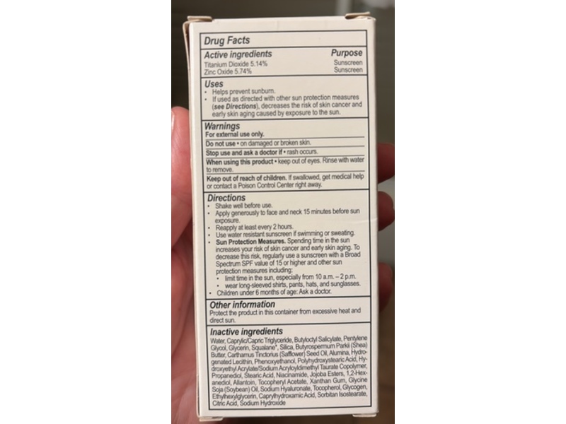 Biossance Squalane + Daily Mineral Sunscreen, SPF 50 Sugarcane Squalane , 1 fl oz/30 mL