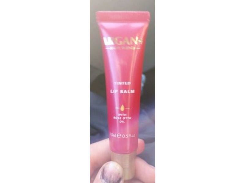 Argan+ Tinted Lip Balm, Rose Otto Oil, 0.5 fl oz/15 mL