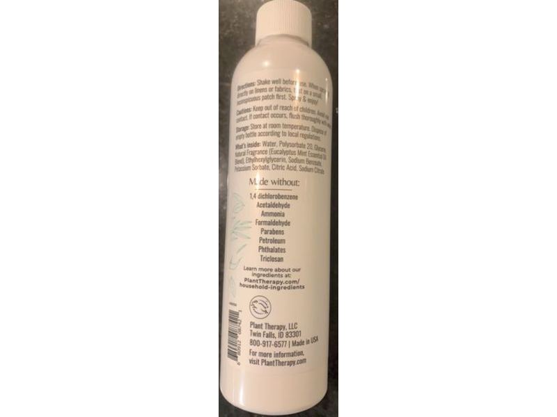 Plant Therapy Linen & Room Spray, Eucalyptus Mint, 8 fl oz/240 mL