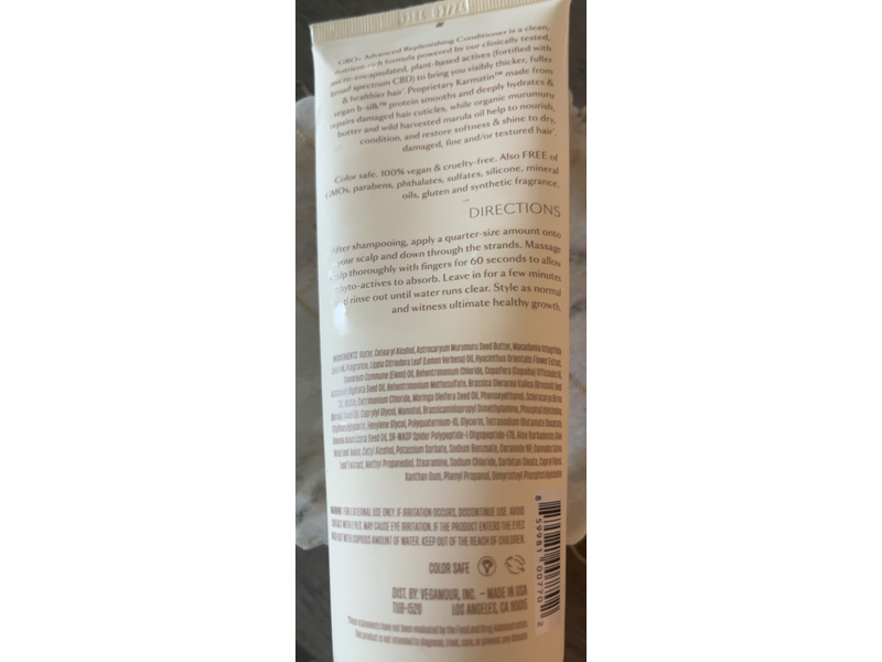 Vegamour Gro+ Advanced Replenishing Conditioner, 8 fl oz/236 mL