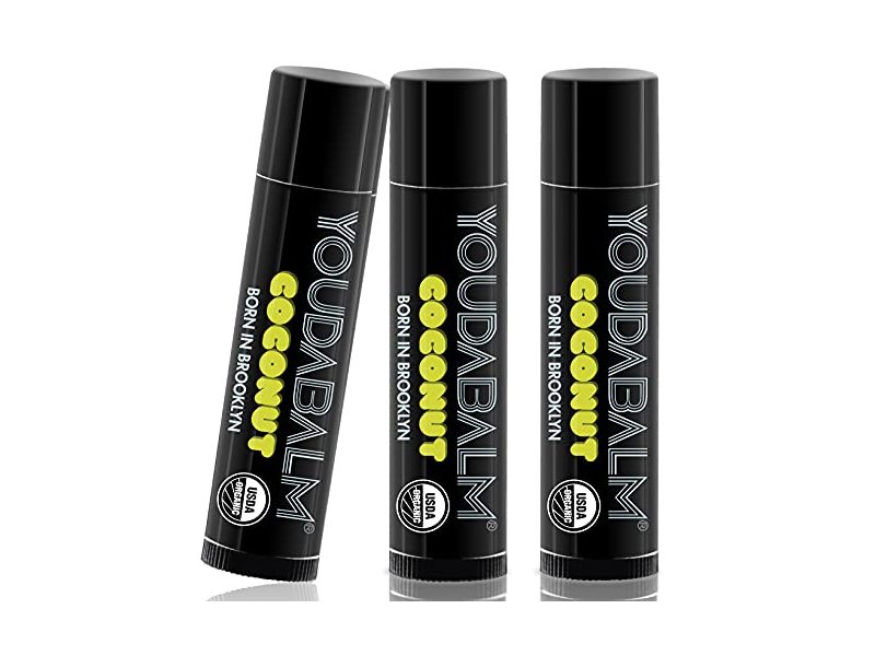 You Da Balm Organic Lip Balm, Coconut, 0.15 fl oz/4.25 g, Pack Of 3