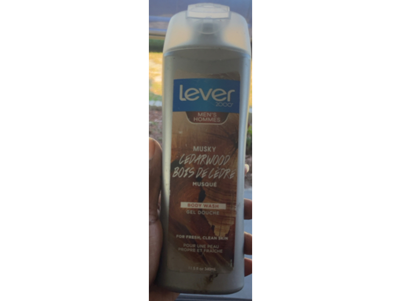 Lever 2000 Body Wash, Musky Cedarwood, 11.5 fl oz/340 mL