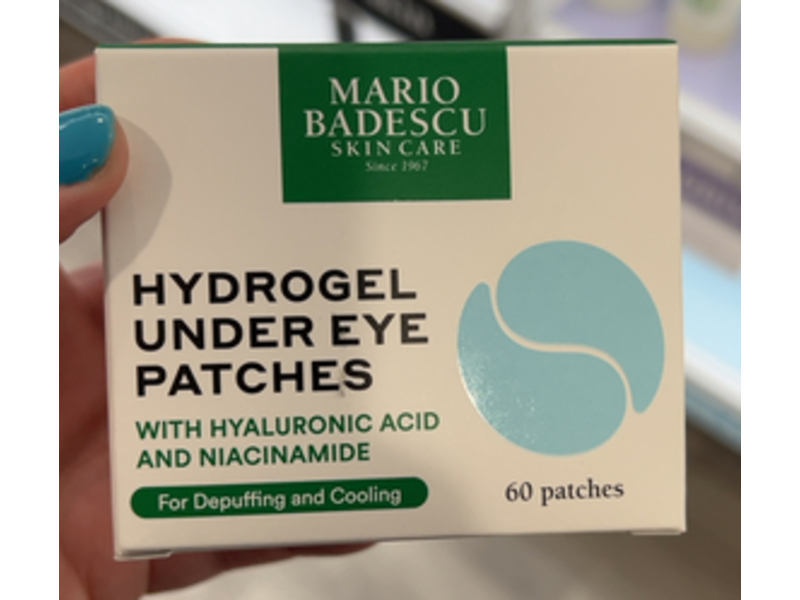 Mario Badescu Skincare Hydrogel Under Eye Patches, Hyaluronic Acid & Niacinamide, 60 Count
