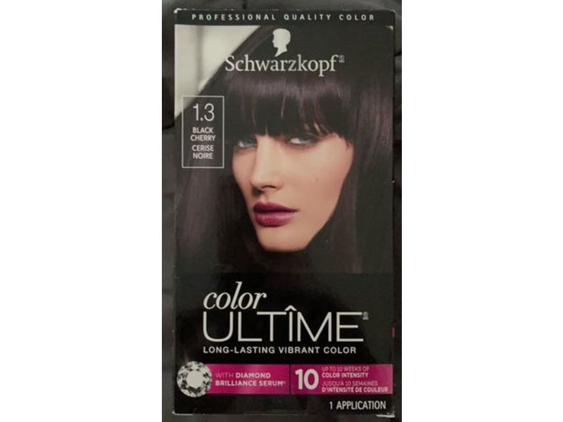 Schwarzkopf Color Ultime Long Lasting Vibrant Color, 1.3 Black Cherry, 1 Application