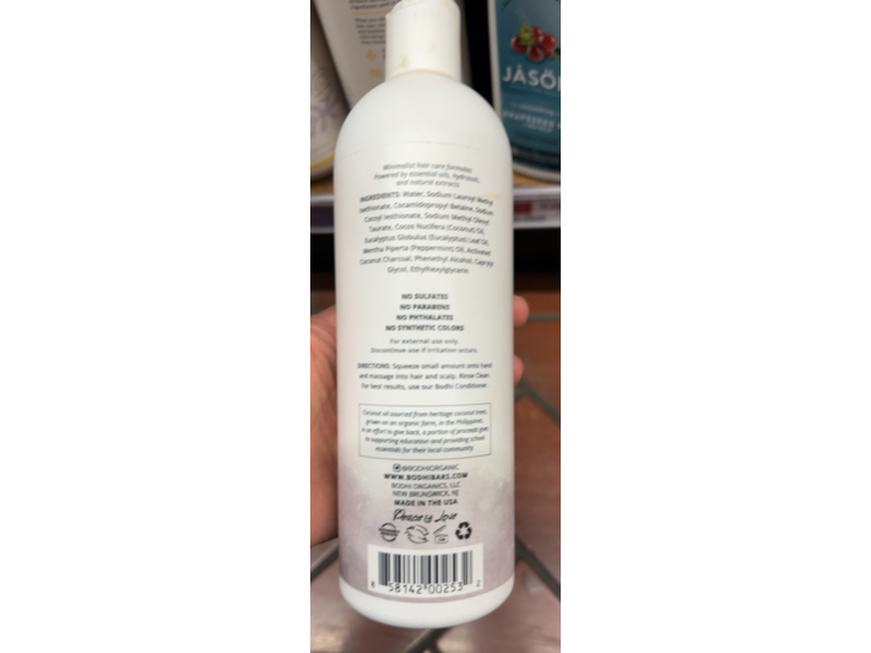 Bodhi Scalp Invigorate Shampoo, Eucalyptus Charcoal, 16 fl oz/474 mL