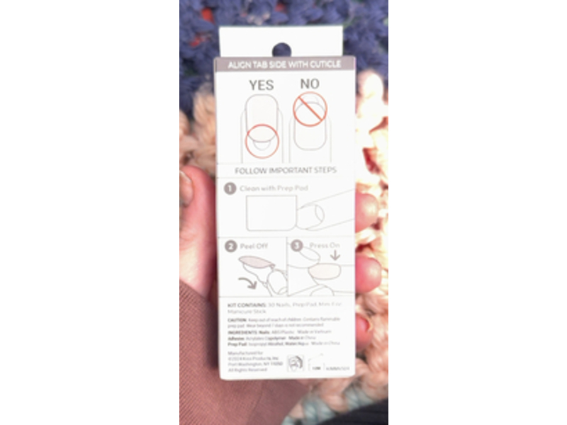 Kiss Impress No Glue Mani Press-On Nails, Ballerina, 30 Count