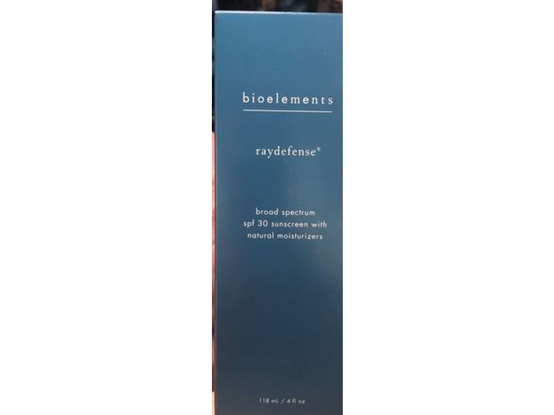 Bioelements RayDefense Sunscreen & Moisturizer, SPF 30, 4 fl oz/118 mL