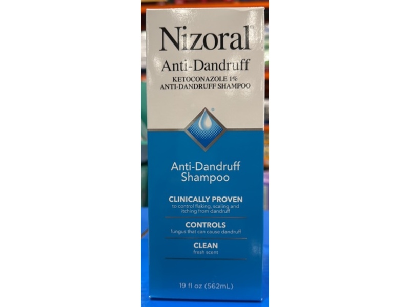 Nizoral Anti-Dandruff Shampoo, Ketoconazole 1%, 19 fl oz/562 mL