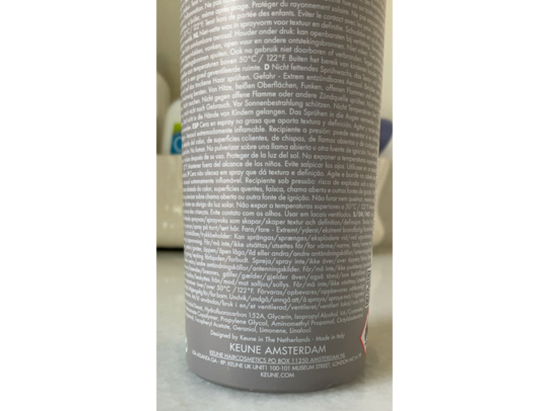 Keune Style Texture Spray Wax, 6.1 oz/200 mL