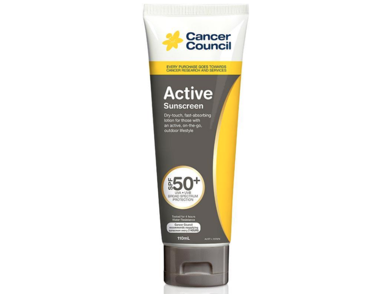 Cancer Council Active Sunscreen, SPF 50+, 110 mL, Pack of 3