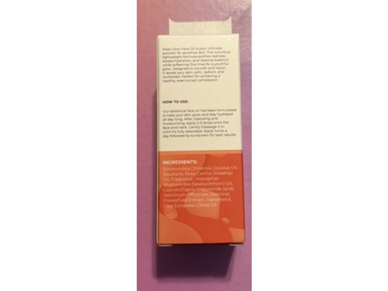 Loumi Skincare RoseGlow Illuminating Face Oil, 1 fl oz/30 mL