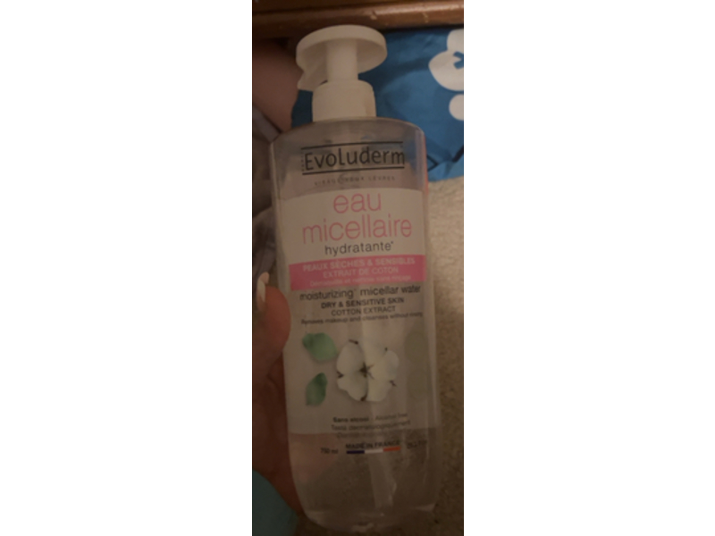 EvoLderm Cotton Micellar Water Makeup Remover 26.3 fl oz/750 mL