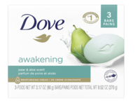 Dove Go Fresh Awakening Beauty Bar, Peer & Aloe Vera, 3.17 oz/90 g, Pack Of 3 - thumbnail 1