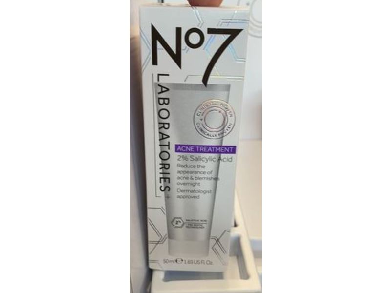 No7 Laboratories Acne Treatment, 2% Salicylic Acid, 1.69 fl oz/50 mL