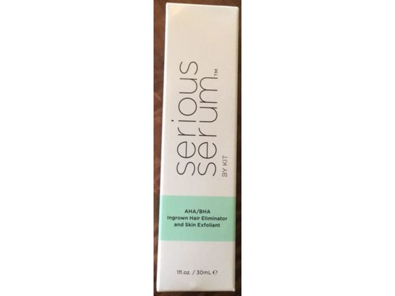 Serious Serum AHA/BHA Ingrown Hair Eliminator And Skin Exfoliant, 1 fl oz / 30 mL