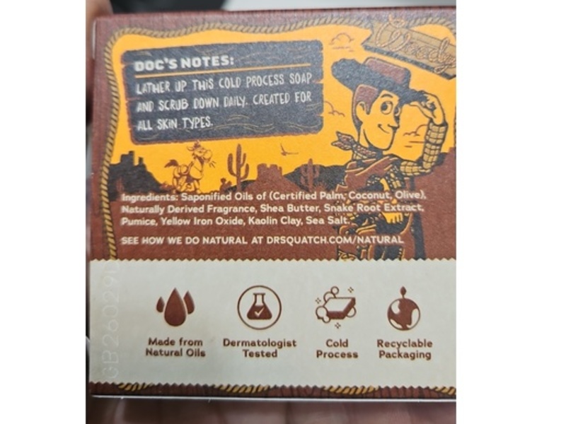 Dr.Squatch Men's Natural Soap, Howdy Hero, 5 oz/141 g