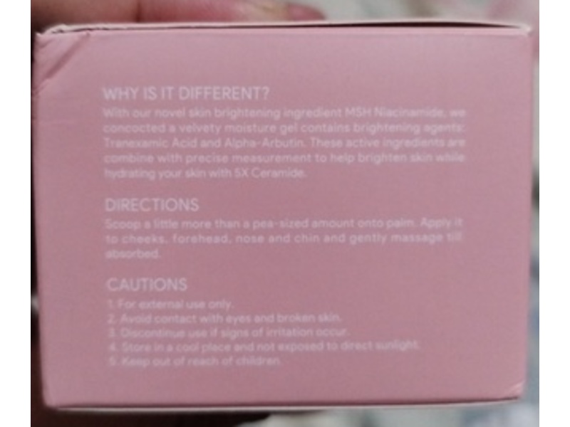 Skintific Msh Niacinamide Brightening Moisture Gel, 1 fl oz/30 mL