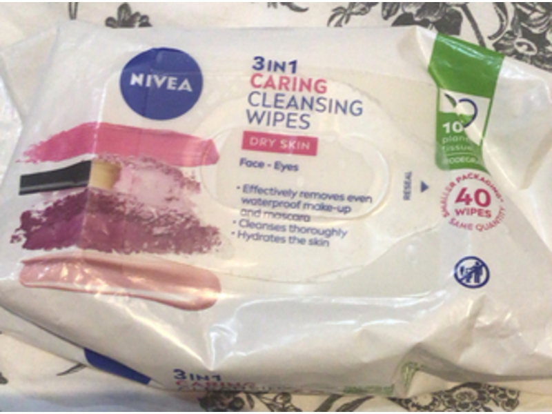 Nivea 3 In 1 Claring Cleansing Wipes, 40 Count
