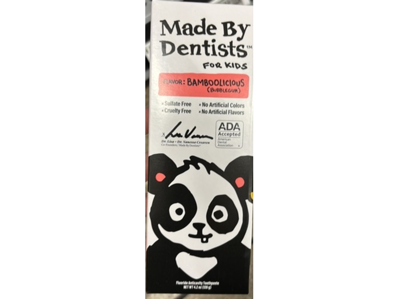 Made By Dentists Fluoride Anticavity Toothpaste, Bamboolicious, 4.2 oz/120 g