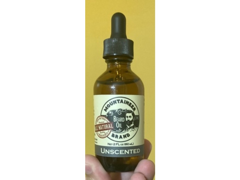 Mountaineer Brand Beard Oil, Unscented, 2 fl oz/60 mL