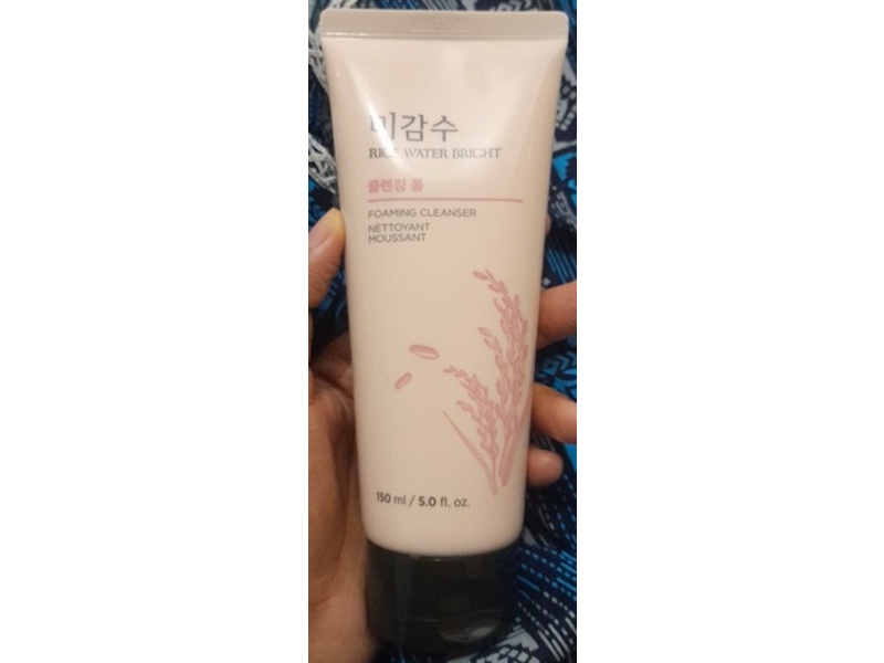 The Face Shop Foaming Cleanser, Rice Water Bright, 5.0 fl oz