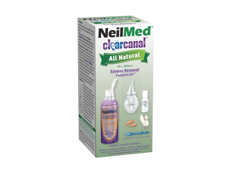 Neilmed Clear Canal All Natural Dr.Mehta's Earwax Removal Complete Kit