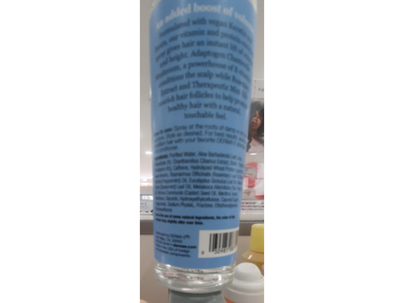 Derma E Keratin Thickening Spray, 3.3 fl oz/99 mL