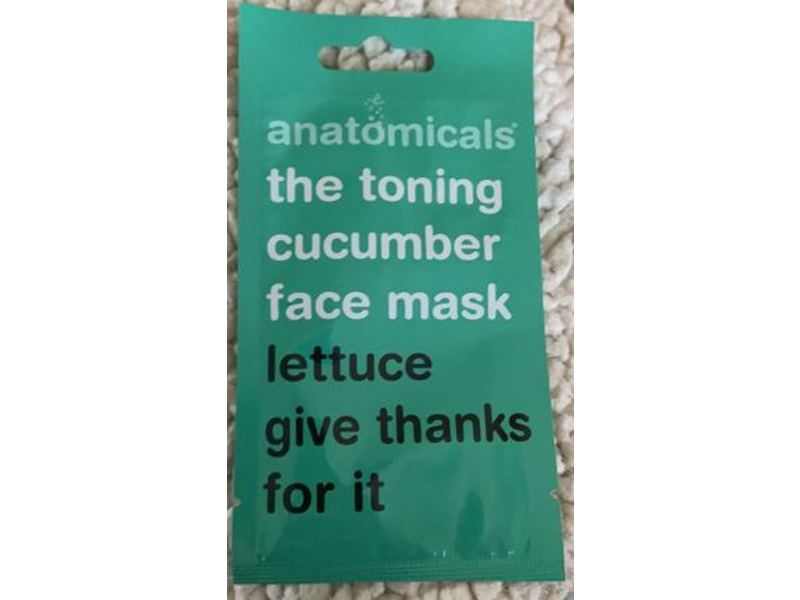 Anatomicals The Toning Cucumber Face Mask, 0.5 fl oz/15 mL