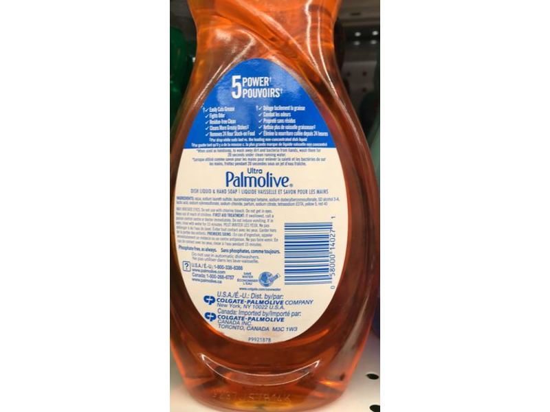 Palmolive Ultra Antibacterial Dish Liquid, Orange, 20 fl oz/591 mL