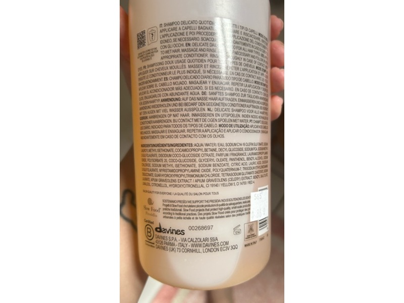 Davines DeDe Shampoo, 33.8 fl oz/1000 mL