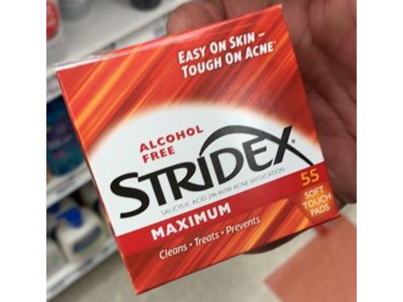 Stridex Strength Medicated Pads, Maximum, 55 Count