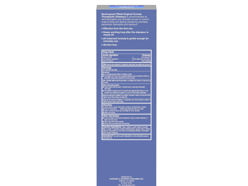 Neutrogena T/Gel Therapeutic Shampoo, Original Formula, 16 fl oz/ 473 mL