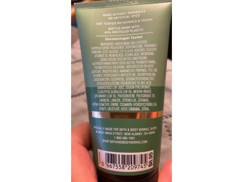 Bath & Body Works Stress Relief Ultimate Hydration Body Cream, Eucalyptus Peppermint, 2.5 oz/70 g