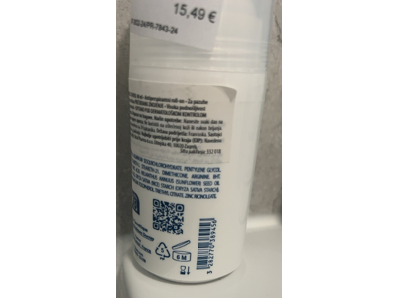 Ducray Hidrosis Control Antiperspirant Roll-On, 40 mL