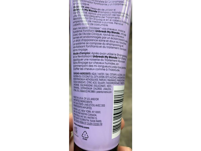 Matrix Total Results Unbreak My Blonde Reviving Leave-In Treatment, 5.1 fl oz/150 mL
