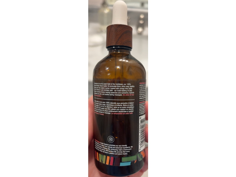 Kreyol Essence Haitian Black Castor Oil, Original, 3.4 oz/100 mL