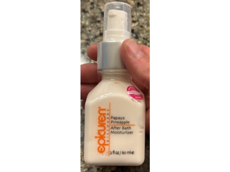 Epicuren Discovery After Bath Moisturizer, Papaya Pineapple, 2 fl oz/60 mL