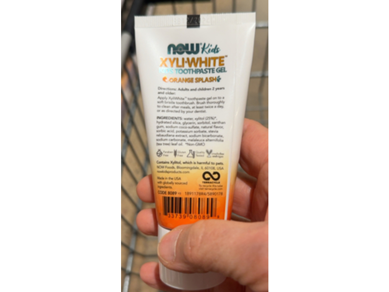 Now Kids Xyliwhite Toothpaste Gel, Orange Splash, 3 oz/85 g