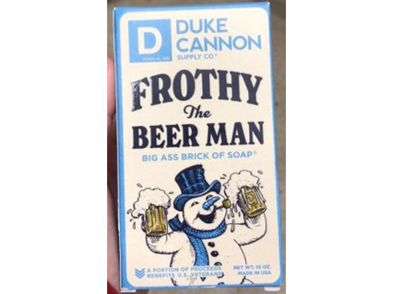 Duke Cannon Frothy The Beer Man Big Ass Brick Of Soap, 10 oz