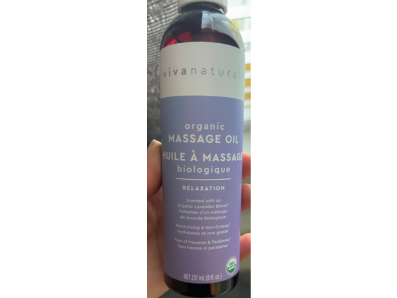Viva Naturals Organic Massage Oil, 8 fl oz/237 mL